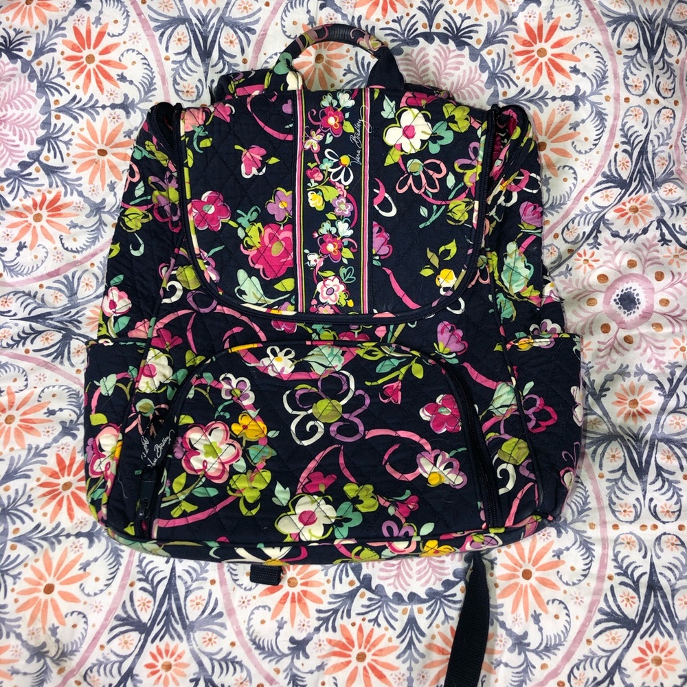 Vera Bradley Book Bag-Pink Ribbons